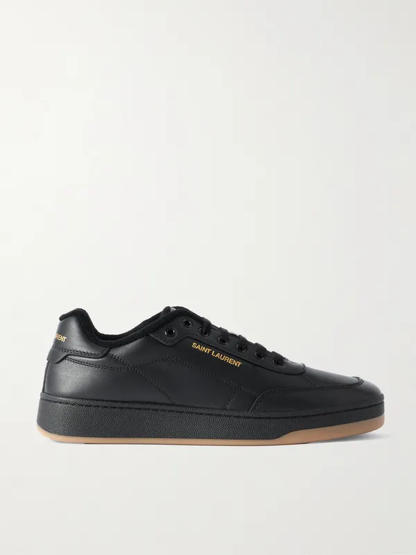 Saint Laurent SL/61 Leather Sneakers Black (81947600N00)
