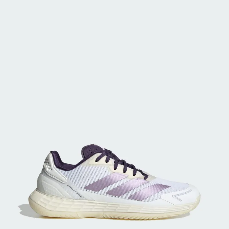Adidas Defiant Speed 2 Tennis Shoes Cloud White / Powder Plum / Aurora Plum (JQ6350)