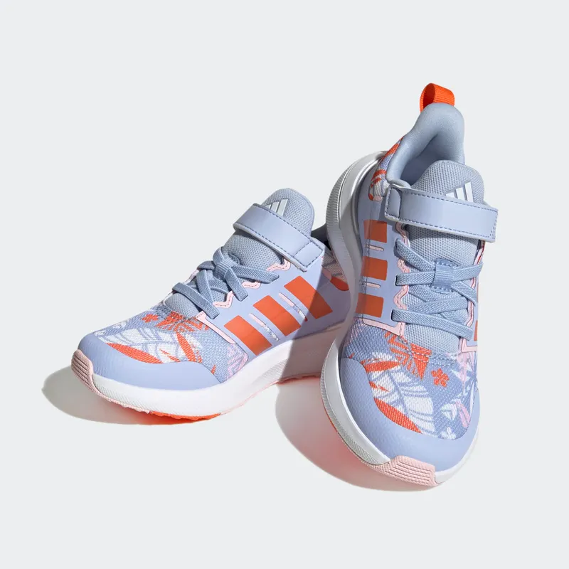 Adidas adidas x Disney FortaRun 2.0 Moana Cloudfoam Sport Running Elastic Lace Top Strap Blue Dawn / Semi Impact Orange / Cloud White (HP8999)
