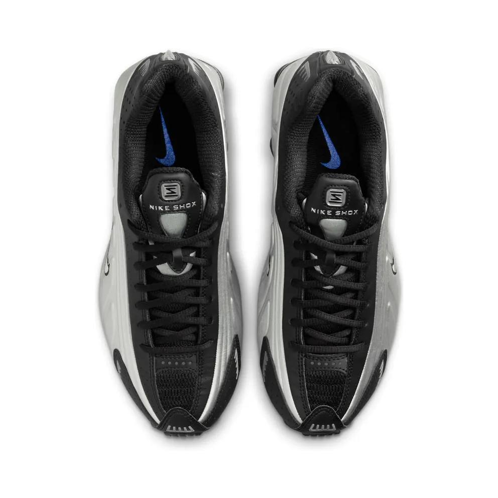 Nike Shox R4 “Metallic Silver Black Racer Blue” (AR3565-006)