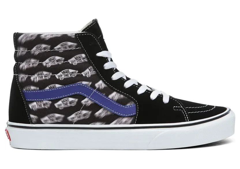 Vans Sk8-Hi ‘Blur Boards’ Black/Royal Blue (VN0A4BV6T2N)