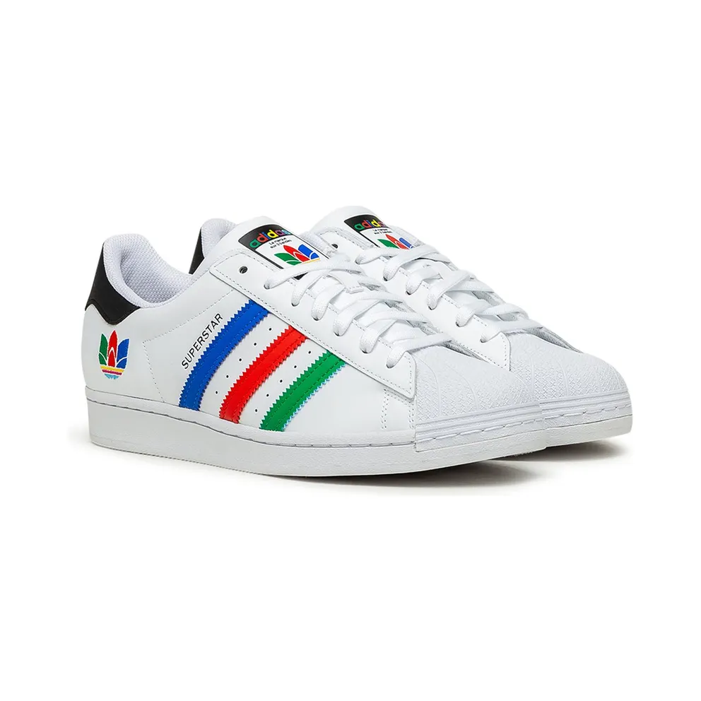 Adidas Superstar ‘Colorful Trefoil – Cloud White’ Cloud White/Green/Core Black (FU9521)