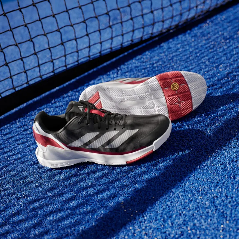 Adidas Crazyquick Padel Core Black / Silver Metallic / Lucid Red (JP9591)