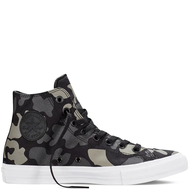 Converse Chuck Taylor All-Star 2 Hi Reflective Camo Black Charcoal/Black-White (151157C)