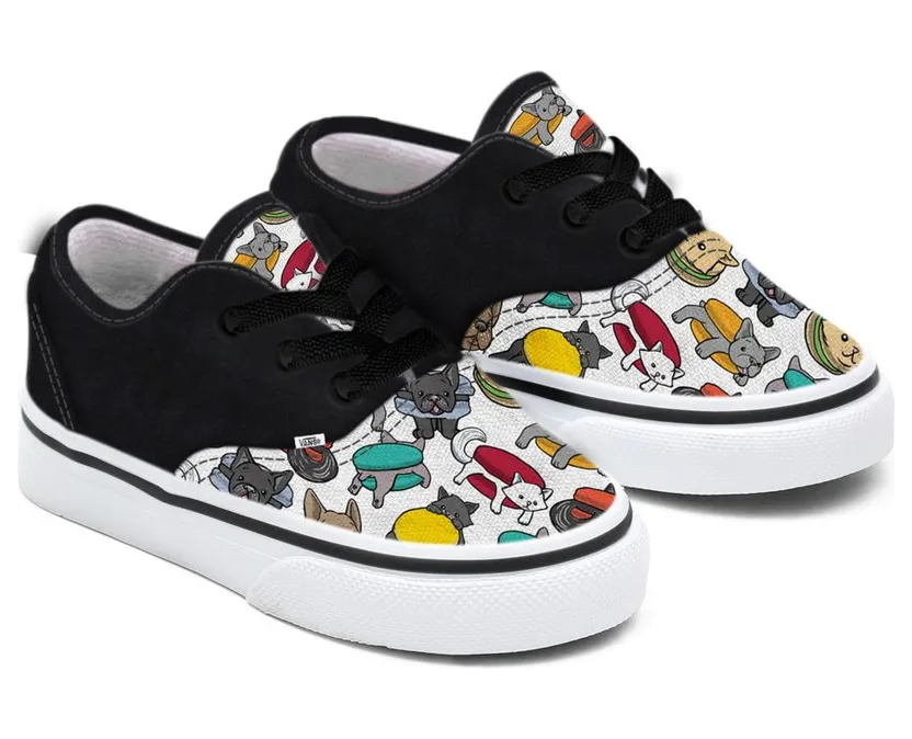 VANS Gepersonaliseerde Toddler Black Macaron Pets Authentic Zwart (VN0A3CST077)