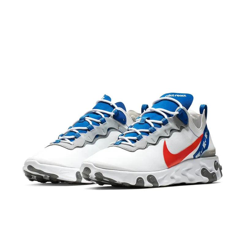 Nike React Element 55 White Game Royal (2019) (CD7340-100)