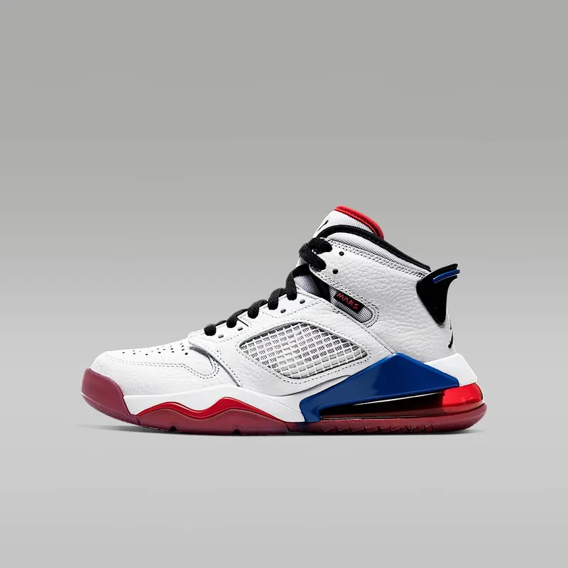 Jordan Mars 270 White University Red (GS) “White / University Red / Rush Blue / Black” (BQ6508-104)