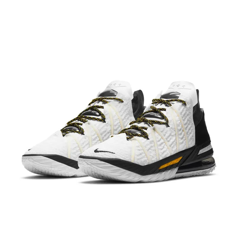 LeBron 18’White/Black/Gold’Basketbalschoen White (CQ9283-100)