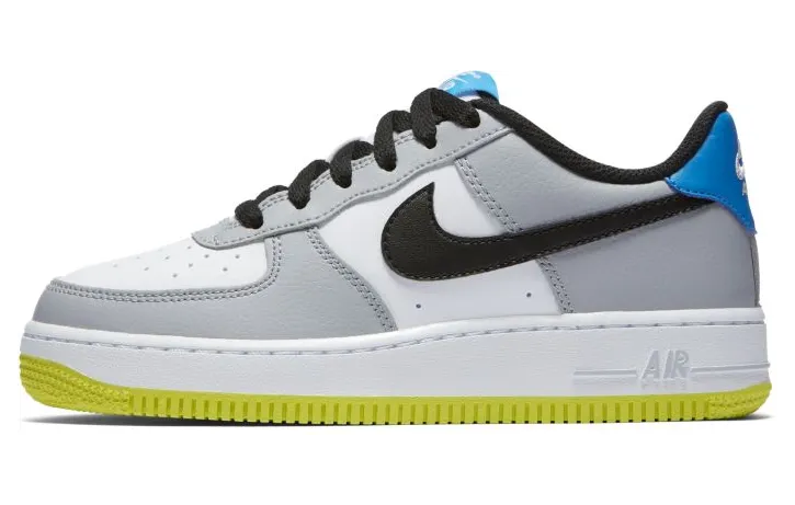 Nike Air Force 1 GS ‘Grey Volt’ Grey/Black-White (596728-051)