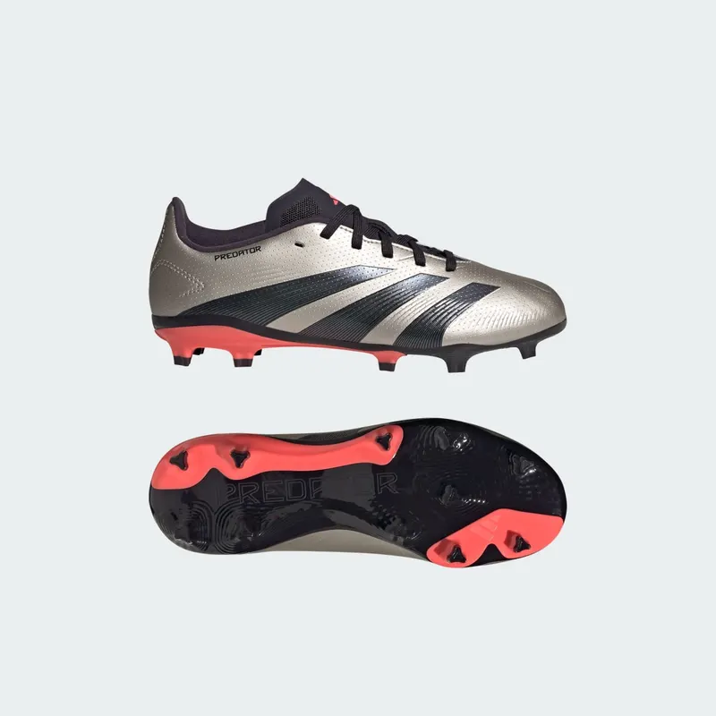 adidas Predator League FG Platinum Metallic Aurora Black Turbo (IF6354)