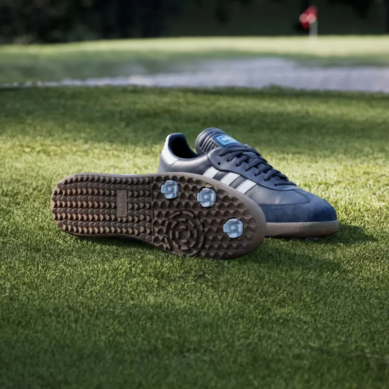 adidas Samba Spikeless Golf Night Indigo Cloud White Blue Bird (JP8544)