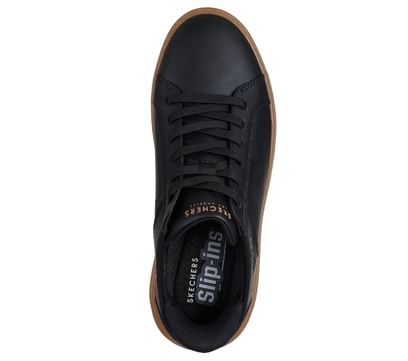 Skechers Slip-ins: Court Break – Double Vented Sneaker Black/Natuurlijk