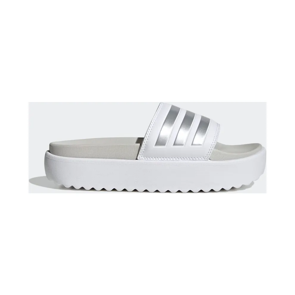 Adidas adilette Platform Badslippers Cloud White / Zero Metalic / Grey One (IE9703)