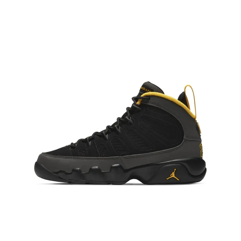 Jordan 9 Retro Dark Charcoal University Gold (GS) Black/Dark Charcoal-University Gold (302359 070)