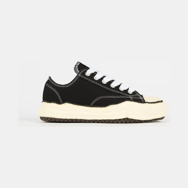 Maison Mihara Yasuhiro Peterson OG Sole Canvas Low Black White (A09FW733-BLK)