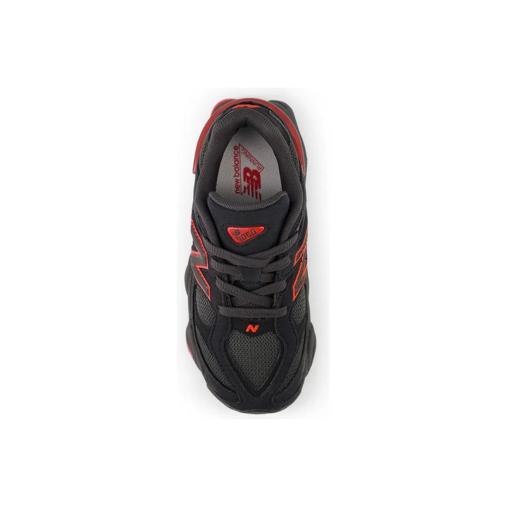 New Balance 9060 Lace Black Cement True Red (PC9060JR)