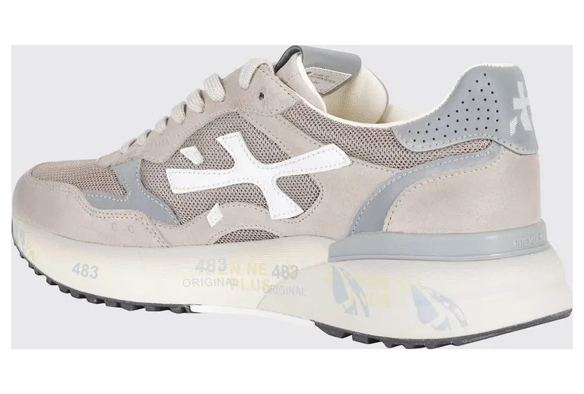 Premiata Mick Used Suede and Mesh Sneakers Brown (MICK018118) (2)