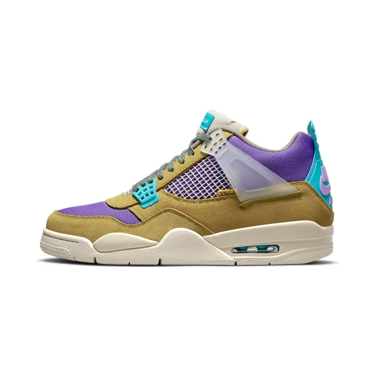 Air Jordan x Union 4 Desert Moss (2021) – “Desert Moss / Dark Iris / Light Bone / Turquoise Blue” (DJ5718-300)