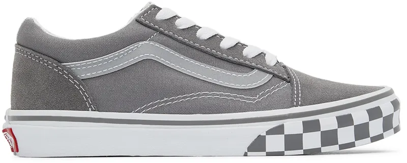 Vans Kids Grey Checkerboard Old Skool Big Kids (VN0A5EE6AC11)