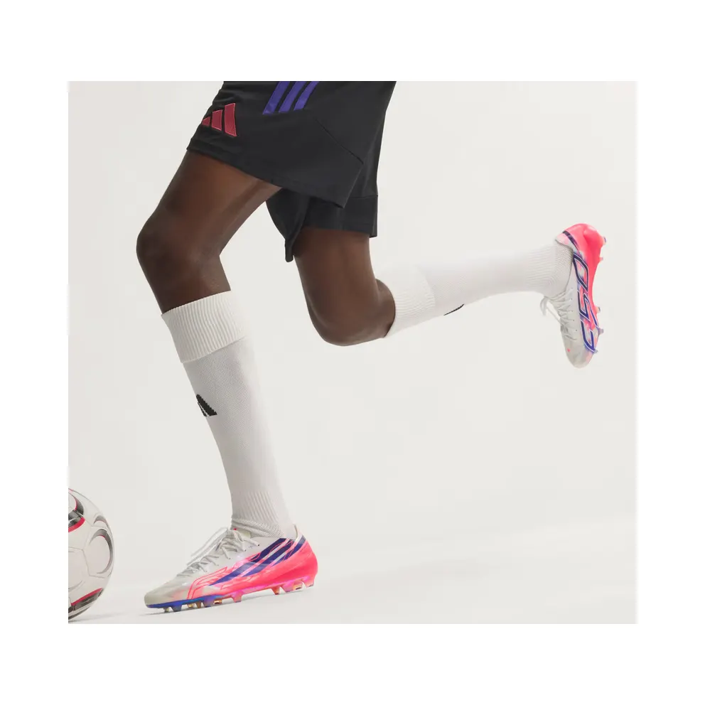 adidas F50 Hyperfast Evo Firm Ground Football Boots “Cloud White / Solar Purple / Solar Turbo” (KJ6109)