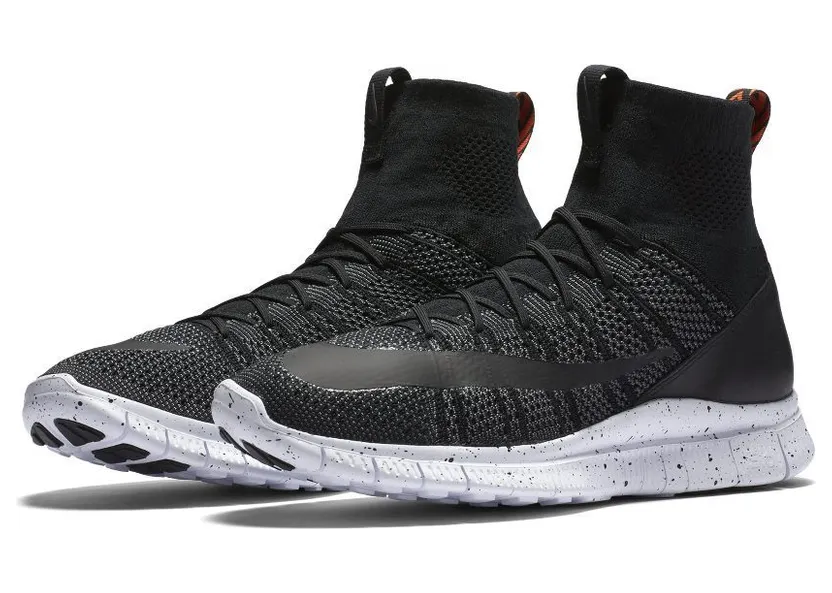 Nike Free Flyknit Mercurial ‘Black’ Black/White (805554-008)