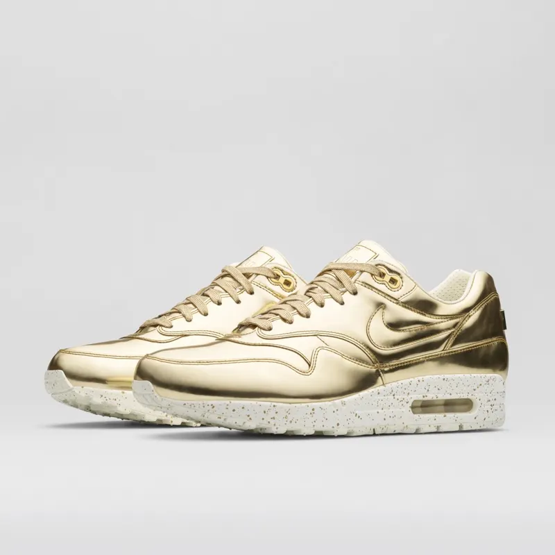 Nike Air Max 1 Liquid Gold Metallic Gold/Metallic Gold-Sail (635786-770)