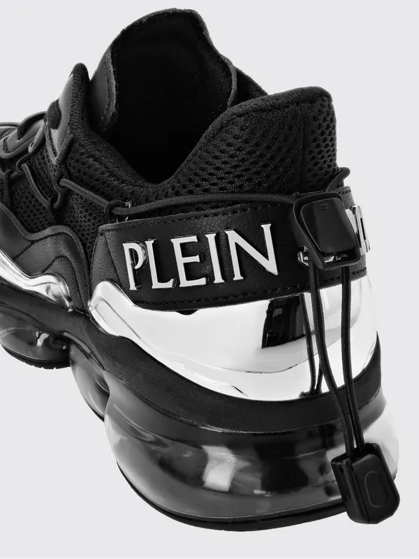 Plein Sport Mesh And Leather Sneakers Black (PAESUSC0746STE003N0202) (3)