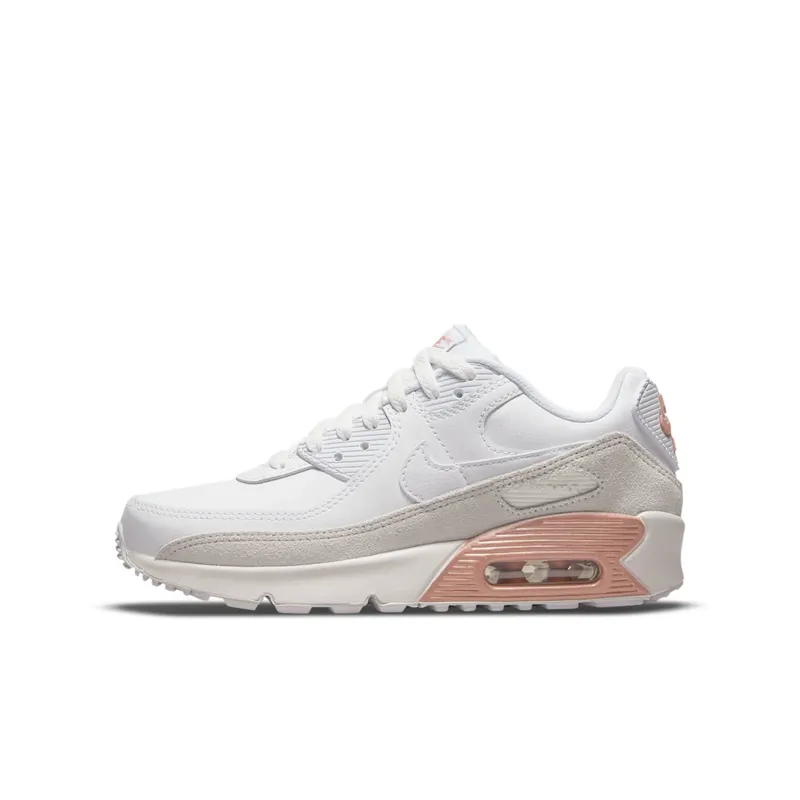 Nike Air Max 90 Leather GS “White Metallic Red Bronze” (CD6864-117)