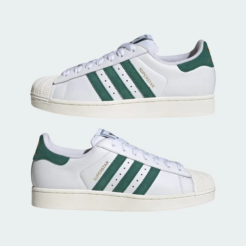 Adidas SUPERSTAR II Cloud White / Collegiate Green / Core White (KJ9977)