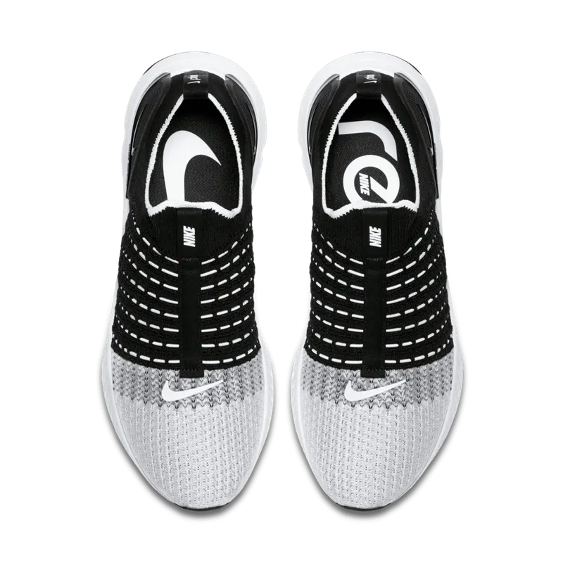 Nike React Phantom Run Flyknit 2 Black Black/White (CJ0277-001)