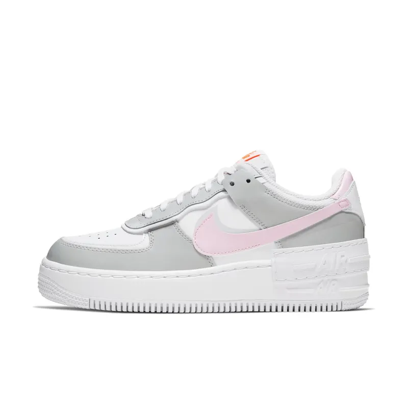 Nike Air Force 1 Shadow Photon Dust Pink Foam (W) White/Total Orange-Photon Dust-Pink Foam (CZ0370-100)