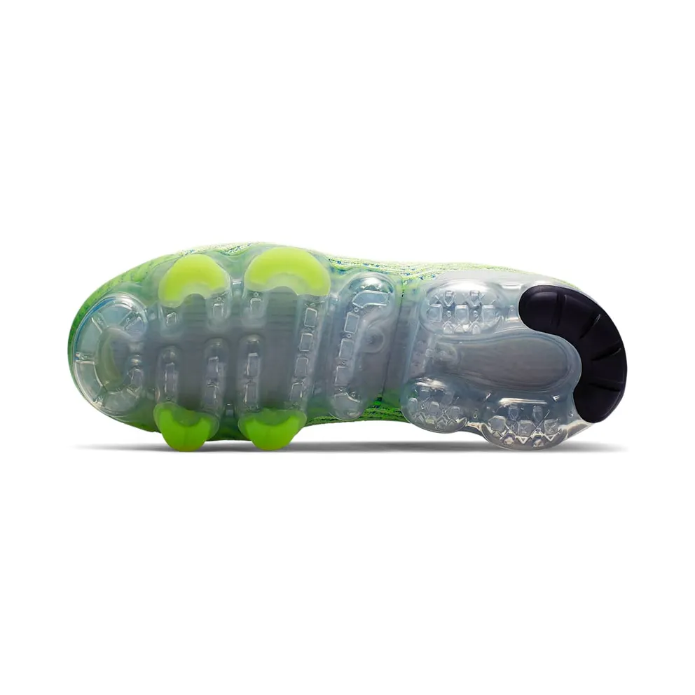 Nike Air VaporMax Flyknit 3 Light Silver Volt Glow (GS) Light Silver/Black-Volt Glow-Game Royal (BQ5238-002)