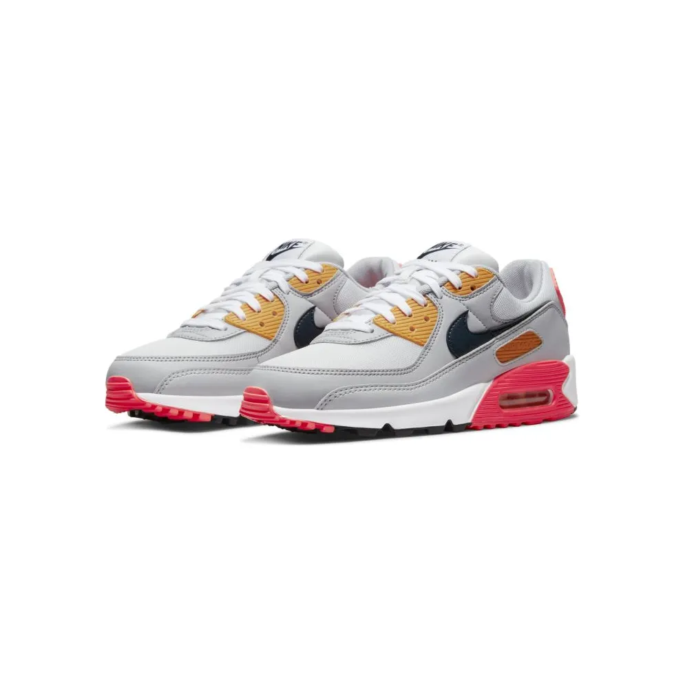 Nike Air Max 90 Grey Crimson Gold (W) (DH5072-001)