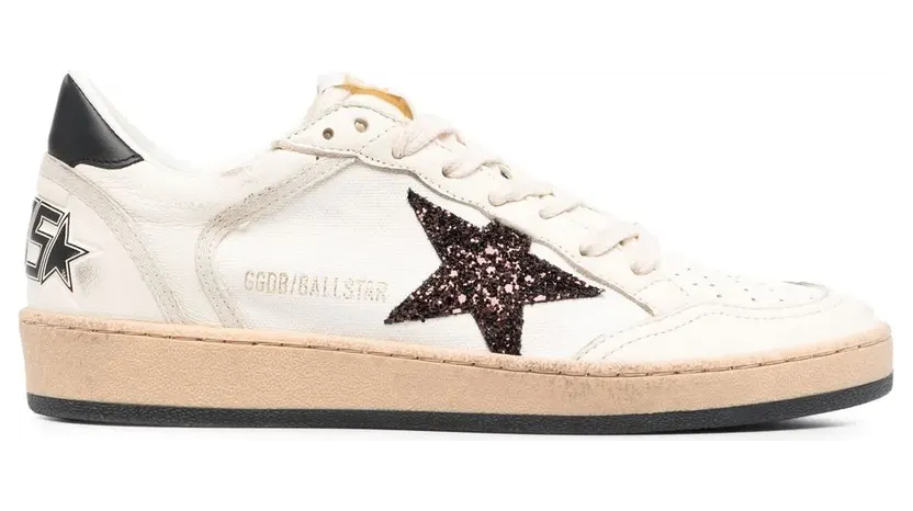 Golden Goose mit Stern-Patch Nude (GWF00327F004159)
