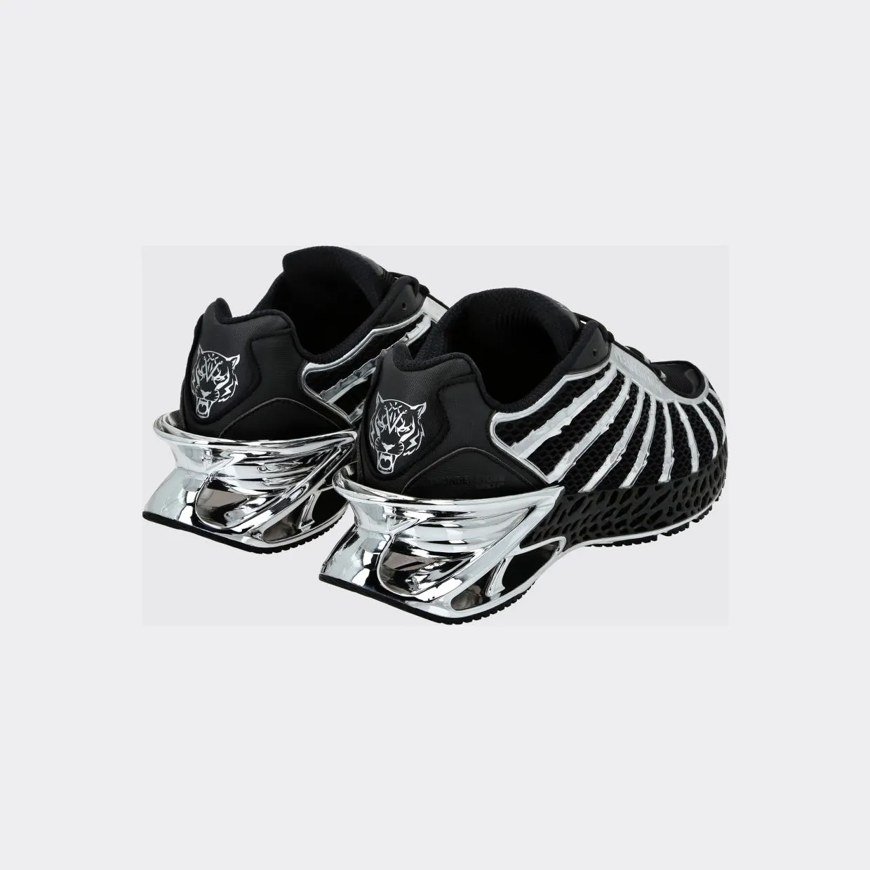 Plein Sport Bicolor Thunderstorm GenX Sneakers in Mesh with a Chunky Sole Black (FABSUSC0337PTE003N0291) (2)