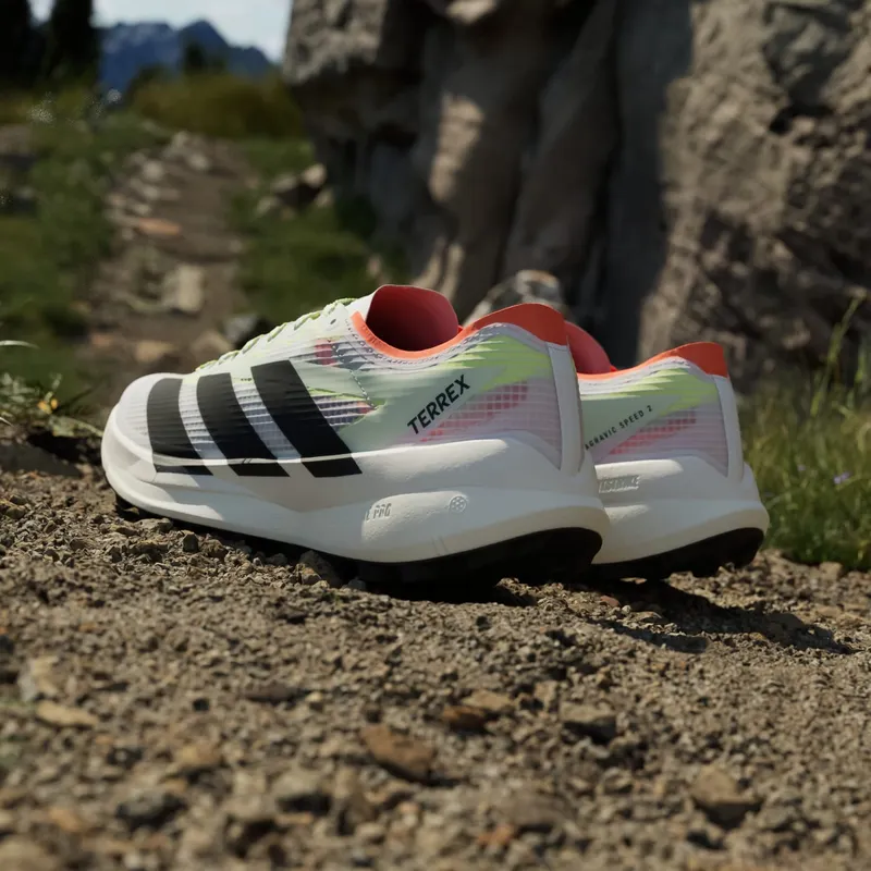 Adidas Terrex Agravic Speed 2 Trail Running Shoes Cloud White / Core Black / Semi Impact Orange (JS3536)
