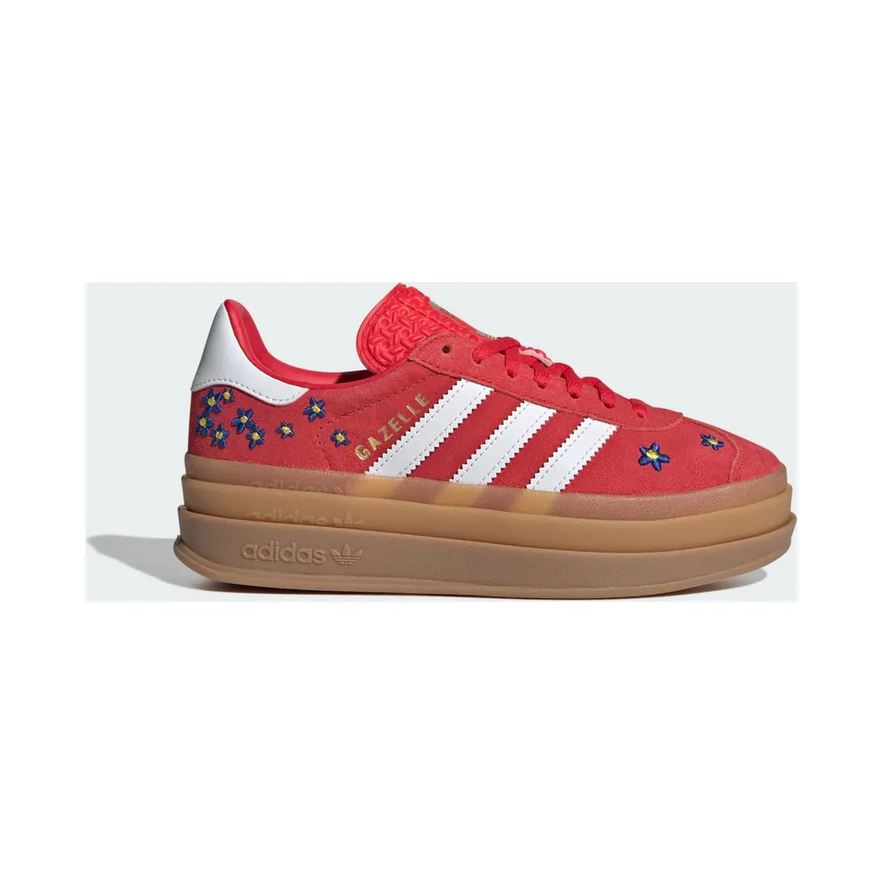 Adidas GAZELLE BOLD Shoes Pure Ruby / Cloud White / Gum (KI0374)