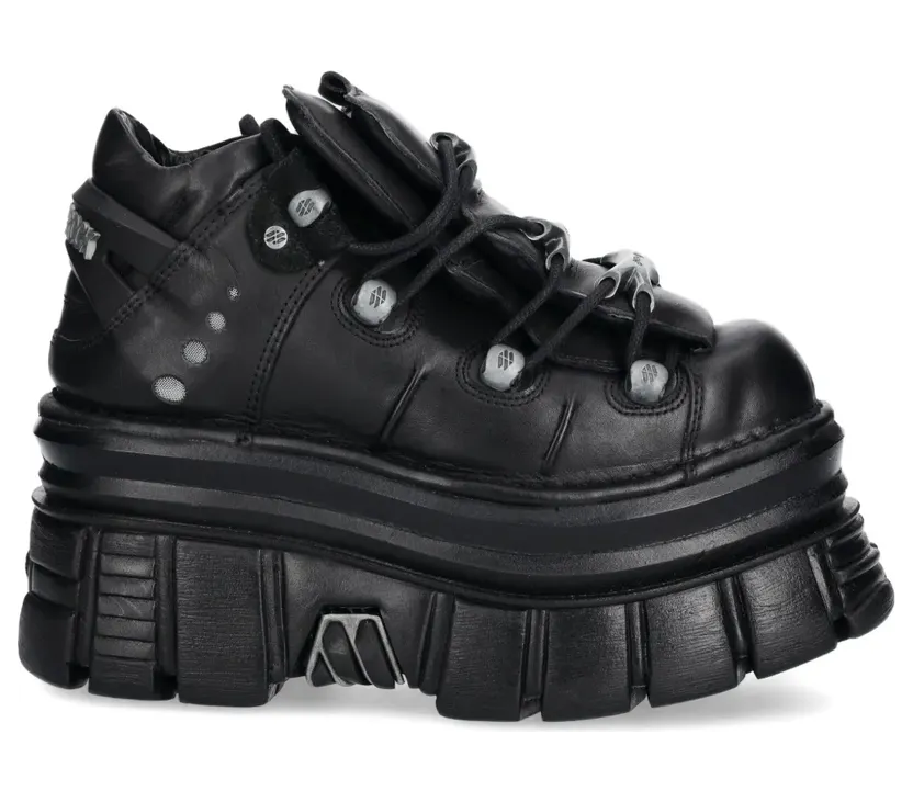 New Rock met plateauzool “Black” (M106C178)