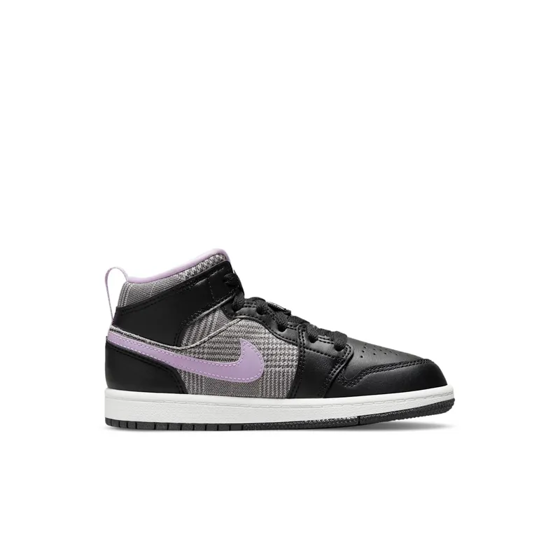 Jordan 1 Mid Houndstooth (PS) (DC7227-015)
