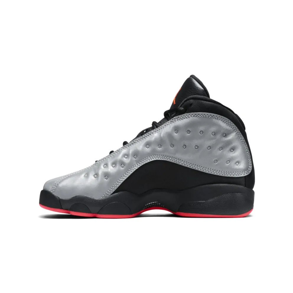 Jordan 13 Retro Infrared 23 (GS) Rflct Slv/Infrrd 23/Black (696299-023)