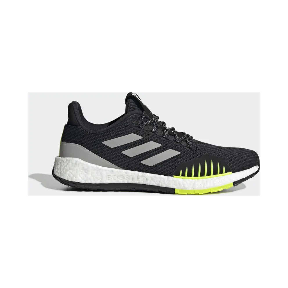 adidas Pulseboost HD Winter Black Grey Solar Yellow (FU7322)