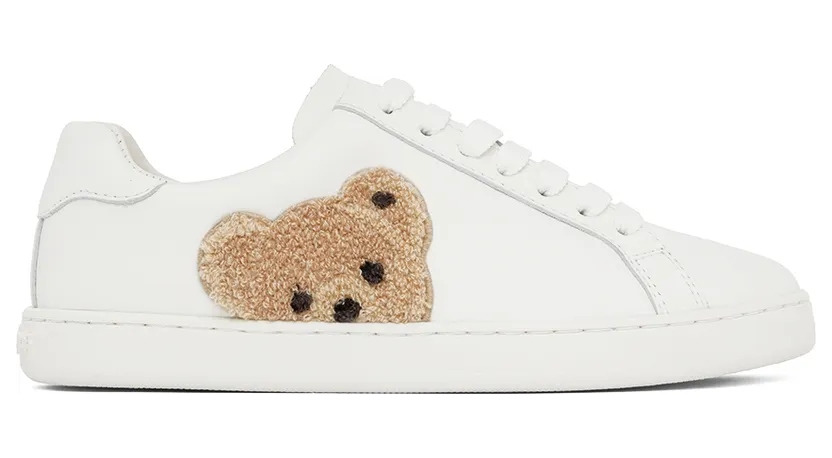 Palm Angels White New Teddy Bear Sneakers (PWIA036C99LEA0010160)