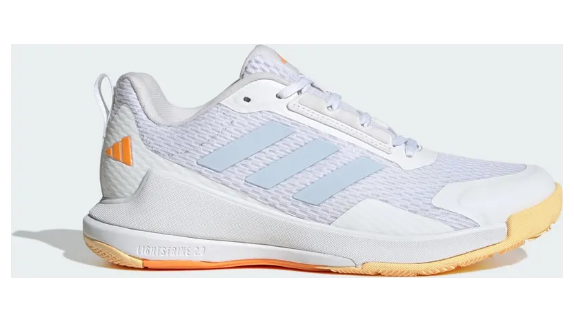 Adidas Novaflight 2 Indoor Cloud White / Crystal Sky / Ice Tangerine (KI8520)