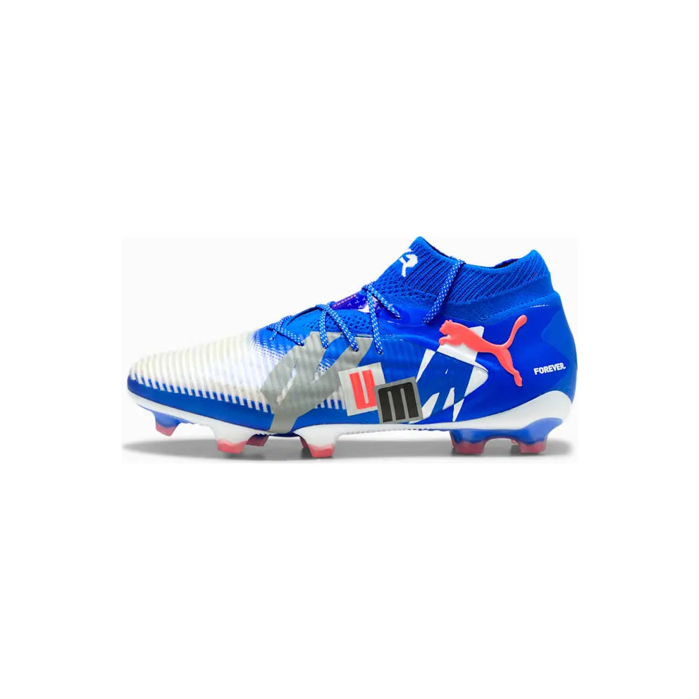 Puma Future 8 Ultimate Forever FG White Ultra Blue Feather Gray Black Glowing Red (108420-01)