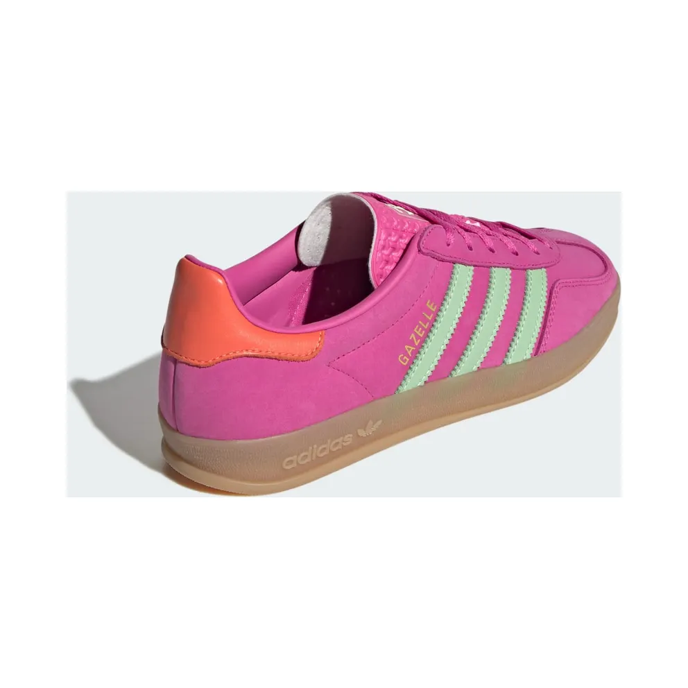 Adidas Gazelle Indoor Semi Lucid Fuchsia / Semi Green Spark / Signal Coral (JI2718)