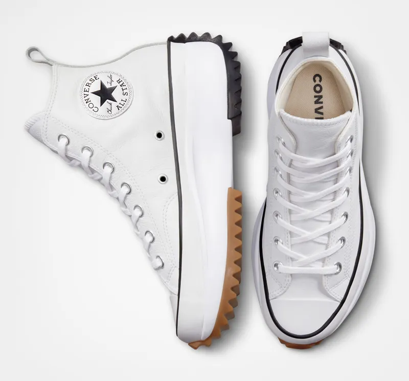 Converse Run Star Hike Platform Foundational Leather White/Black/gum
