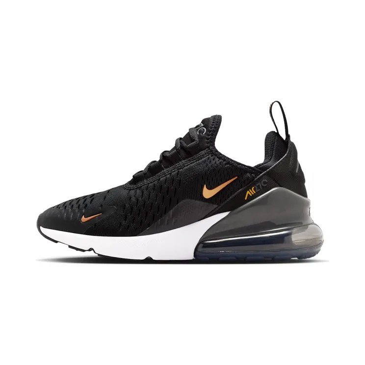 Nike Air Max 270 “Black / Laser Orange / Iron Grey / Metallic Copper” (943345-045)