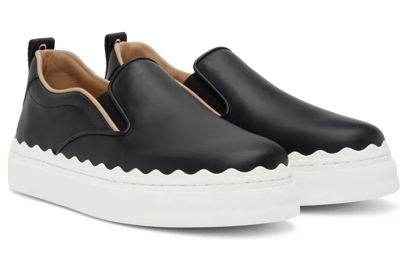 Chloé Black Lauren Slip-On Sneakers (CHC21U42142) (4)