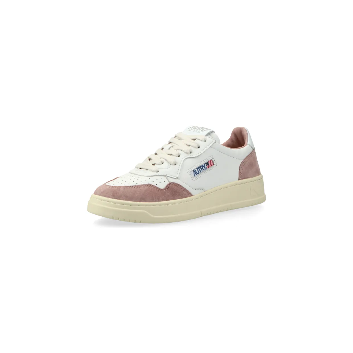 Autry Medalist Low W (goat / suede / white / nude) – AULWGS28 (2)