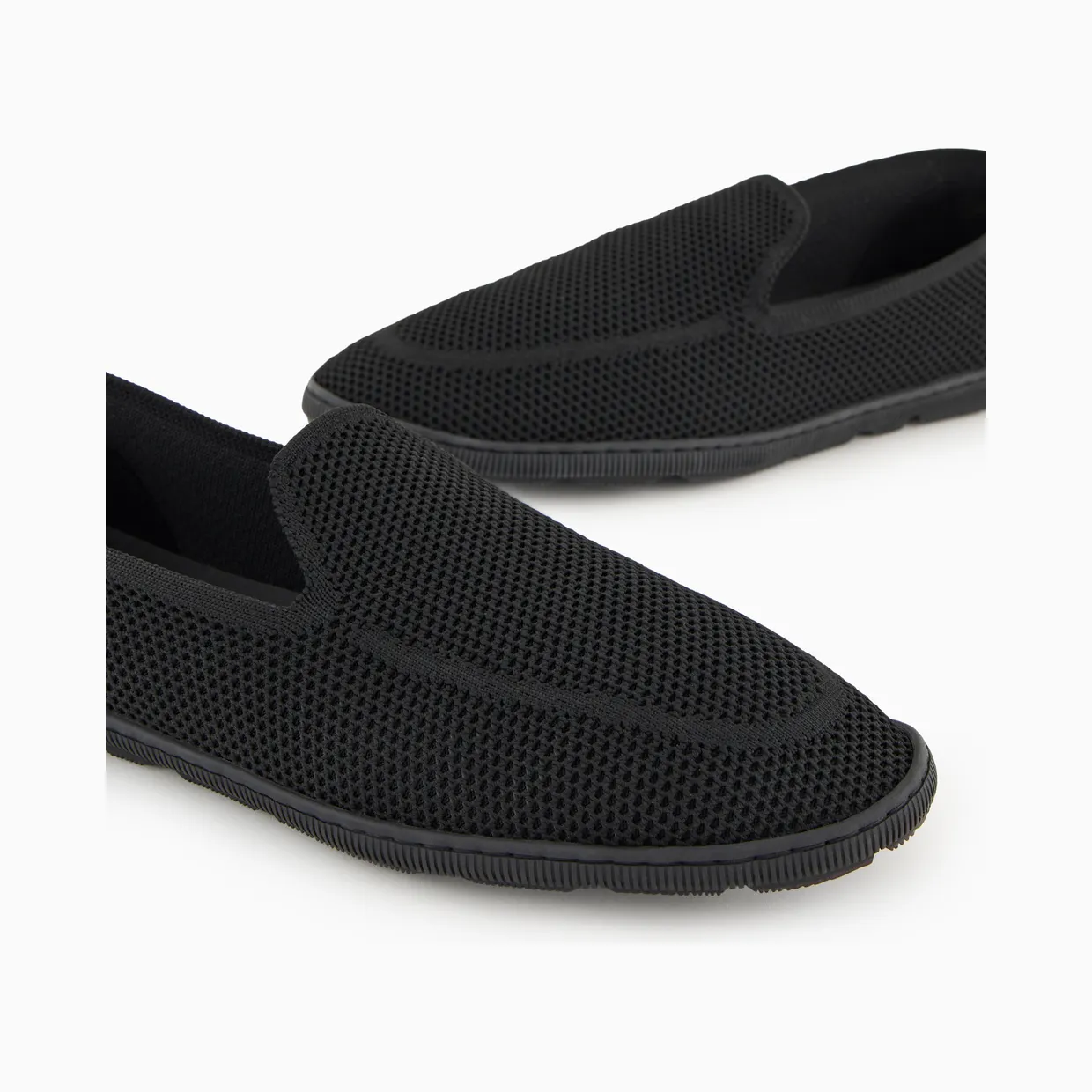 Armani Breathable Mesh Slip-On With Leather Inserts (X2X205-XR089-K001) (5)